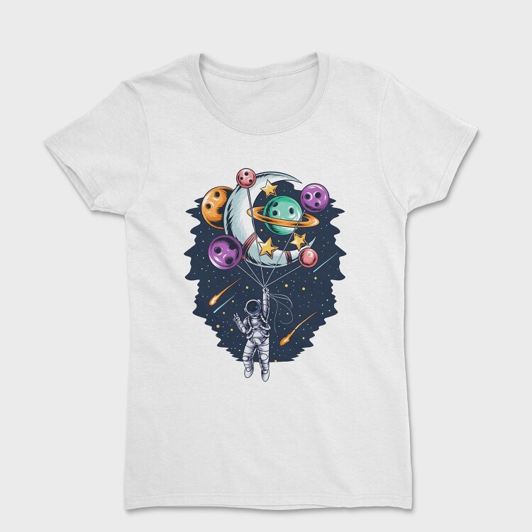 Space Bowling Astronaut, Tricou Femei