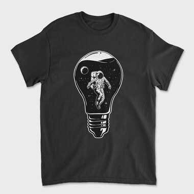 Space Bulb Idea, Tricou Barbati (Unisex)