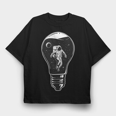 Space Bulb Idea, Tricou Oversize Barbati (Unisex)