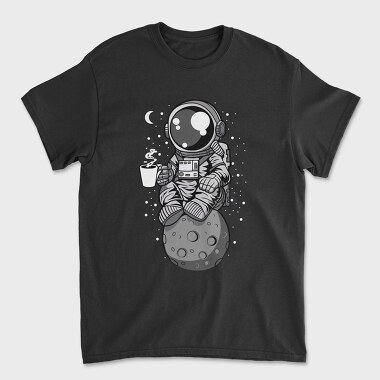 Space Coffee Astronaut, Tricou Barbati (Unisex)