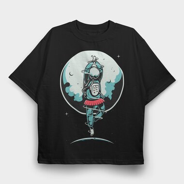 Space Dancer, Tricou Oversize Barbati (Unisex)