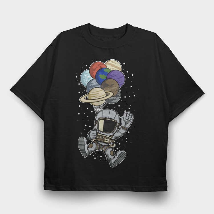 Space Explorer 1, Tricou Oversize Barbati (Unisex)