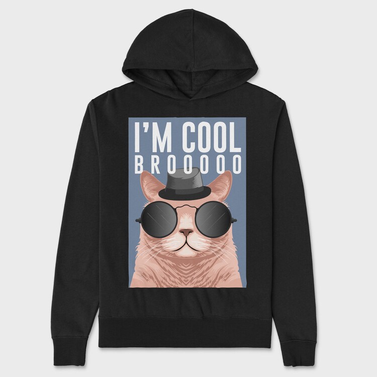 Cool Cat Bro, Hanorac Oversize Barbati (Unisex)