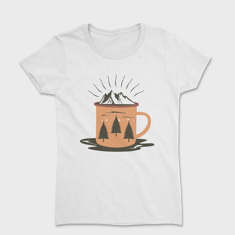 Cozy Mountain Mug, Tricou Femei