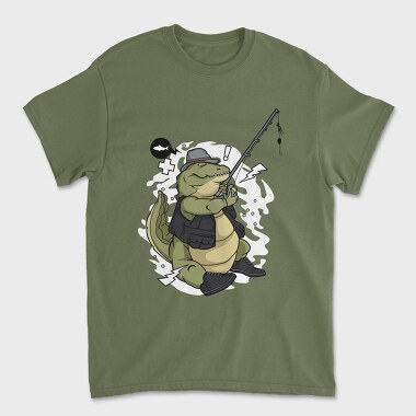 Crocodile Fishing Buddy, Tricou Barbati (Unisex)