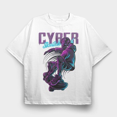 Cyber Skate Fest, Tricou Oversize Barbati (Unisex)