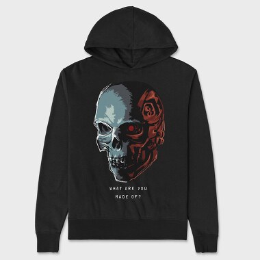 Cyberpunk Skull, Hanorac Oversize Barbati (Unisex)