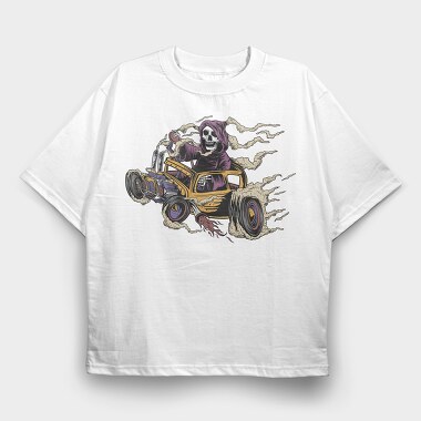 Deathmobile, Tricou Oversize Barbati (Unisex)
