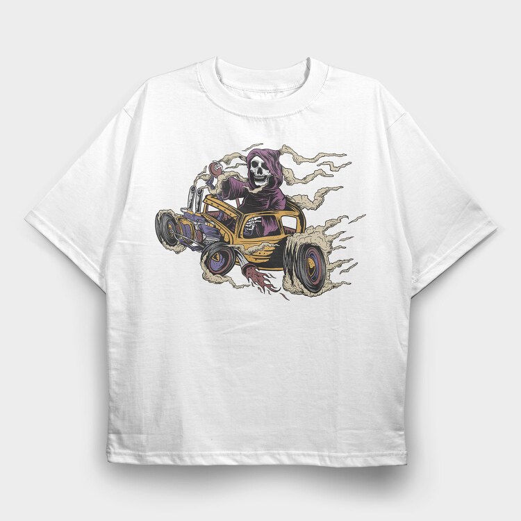 Deathmobile, Tricou Oversize Barbati (Unisex)