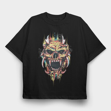 Demon Roar, Tricou Oversize Barbati (Unisex)