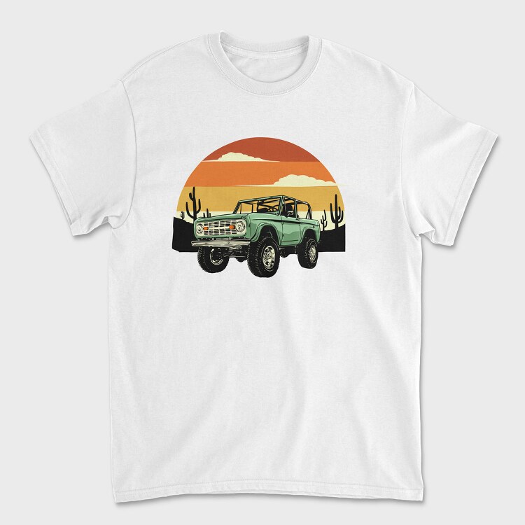 Desert Bronco Sunset, Tricou Barbati (Unisex)