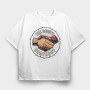 Devils Handshake, Tricou Oversize Barbati (Unisex)