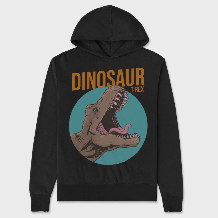 Dino Roar T Rex, Hanorac Oversize Barbati (Unisex)