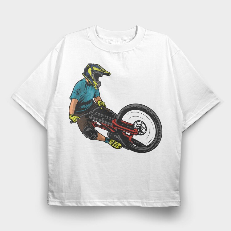 Dirt Jump Rider, Tricou Oversize Barbati (Unisex)
