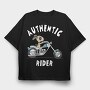 Doggy Rider, Tricou Oversize Barbati (Unisex)