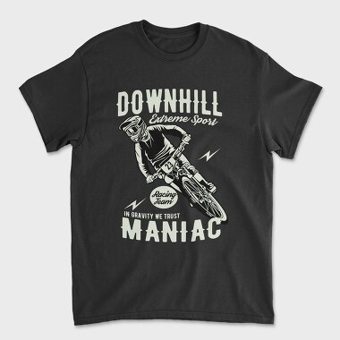 Downhill Racing Maniac, Tricou Barbati (Unisex)
