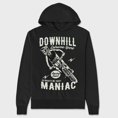 Downhill Racing Maniac, Hanorac Oversize Barbati (Unisex)