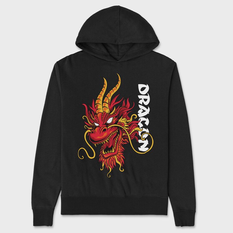 Dragon Fire Roar, Hanorac Oversize Barbati (Unisex)