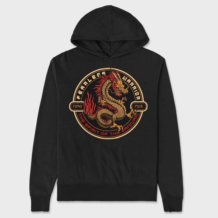 Dragon Warrior Club, Hanorac Oversize Barbati (Unisex)
