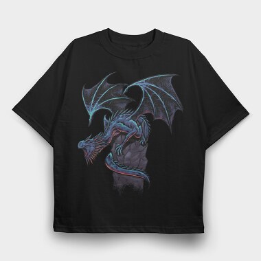 Dragons Breath, Tricou Oversize Barbati (Unisex)