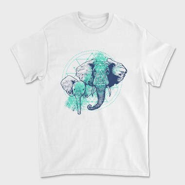 Elephant Spirit Circle, Tricou Barbati (Unisex)