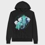 Elephant Spirit Circle, Hanorac Oversize Barbati (Unisex)