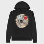 Cyber Heart Beat, Hanorac Oversize Barbati (Unisex)