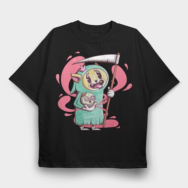 Deathly Catrina, Tricou Oversize Barbati (Unisex)