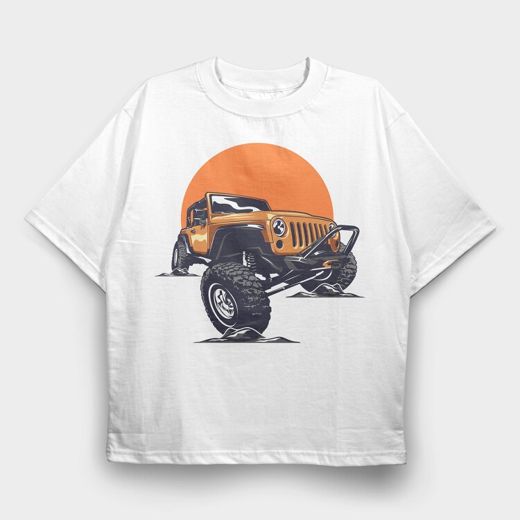 Desert Adventure, Tricou Oversize Barbati (Unisex)