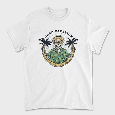 Good Vacation Skull, Tricou Barbati (Unisex)