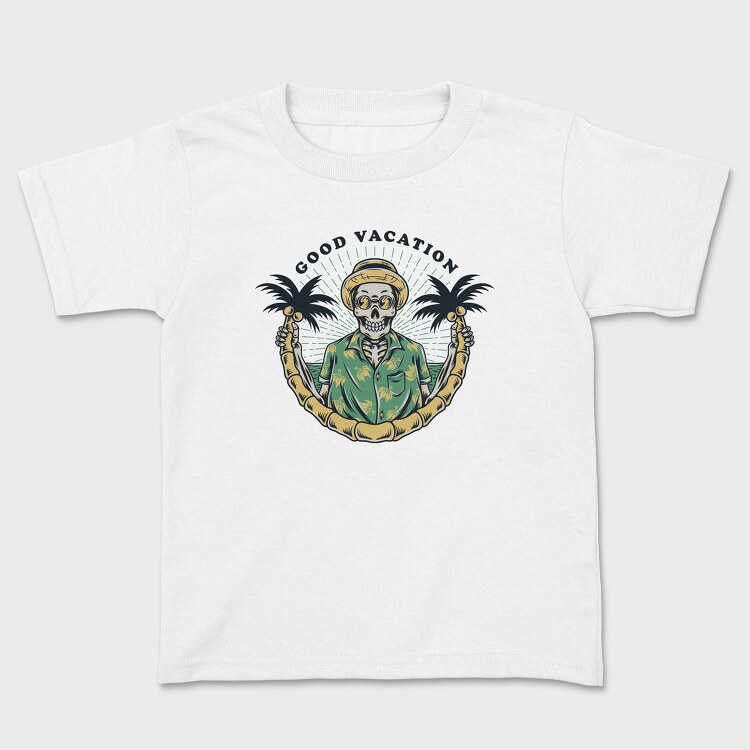 Good Vacation Skull, Tricou Copii