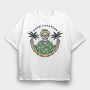 Good Vacation Skull, Tricou Oversize Barbati (Unisex)