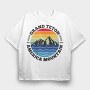 Grand Teton Mountain, Tricou Oversize Barbati (Unisex)