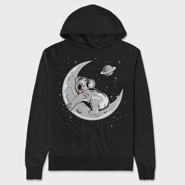 Koala Moon Night, Hanorac Oversize Barbati (Unisex)