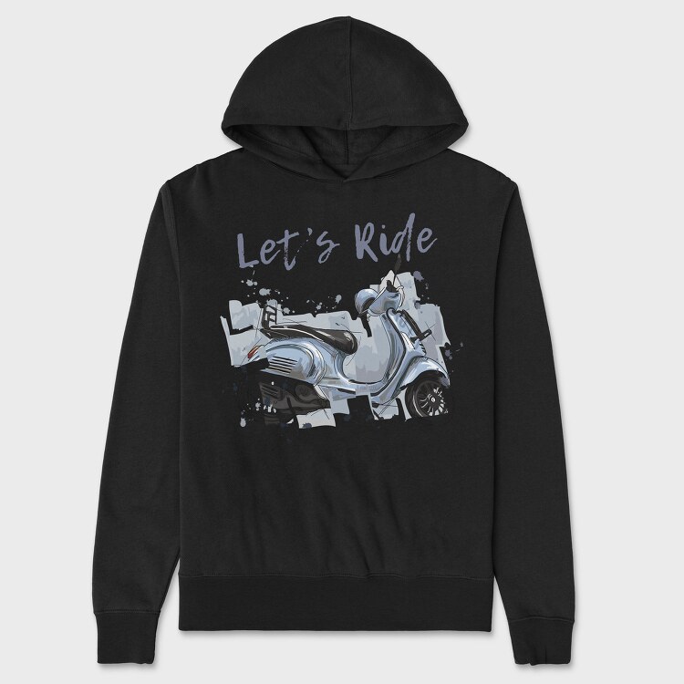 Lets Ride Scooter, Hanorac Oversize Barbati (Unisex)
