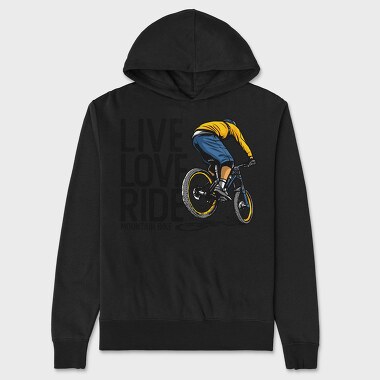 Live Love Ride, Hanorac Oversize Barbati (Unisex)
