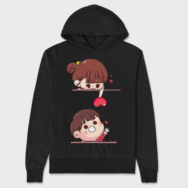 Love Girl Heart, Hanorac Oversize Barbati (Unisex)