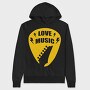 Love Music Pick, Hanorac Oversize Barbati (Unisex)