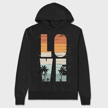 Love Palm Surfers, Hanorac Oversize Barbati (Unisex)