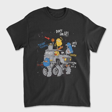 Monsters Go Skate Nyc, Tricou Barbati (Unisex)