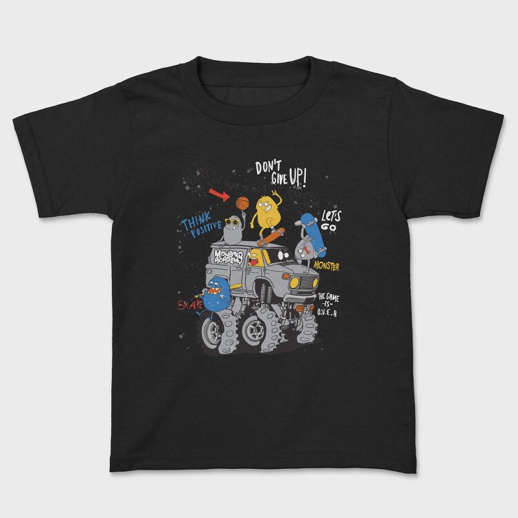 Monsters Go Skate Nyc, Tricou Copii