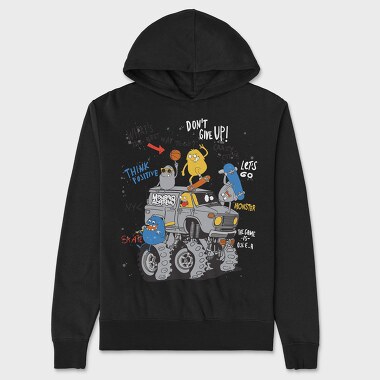 Monsters Go Skate Nyc, Hanorac Oversize Barbati (Unisex)