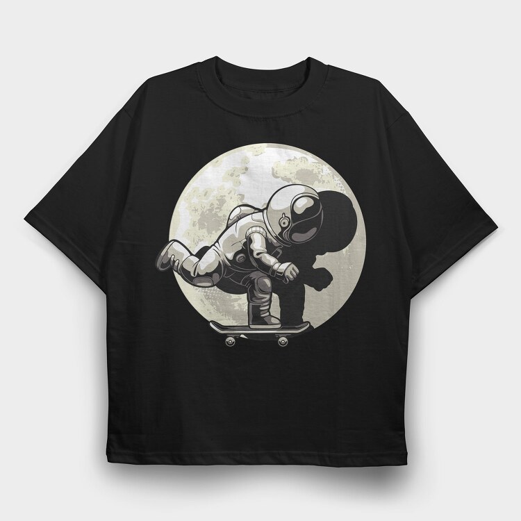 Moonboarder, Tricou Oversize Barbati (Unisex)