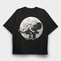 Moonboarder, Tricou Oversize Barbati (Unisex)