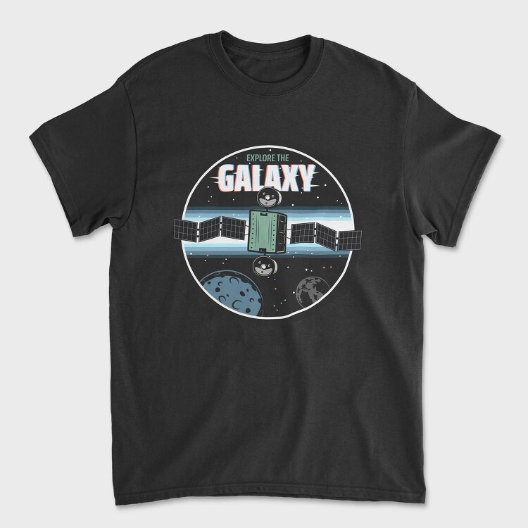 Space Explorer Galaxy, Tricou Barbati (Unisex)