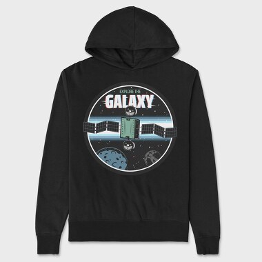 Space Explorer Galaxy, Hanorac Oversize Barbati (Unisex)