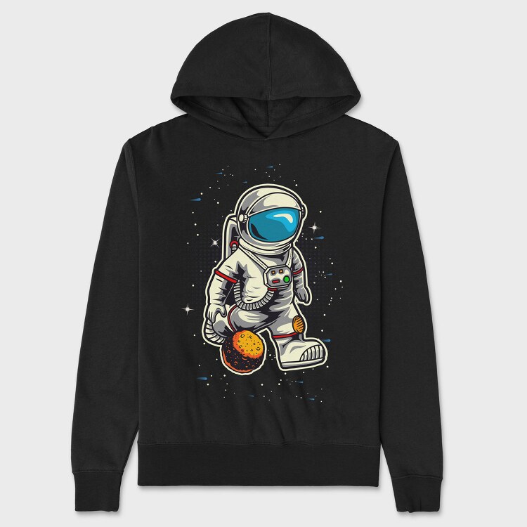 Space Explorer Moonwalk, Hanorac Oversize Barbati (Unisex)