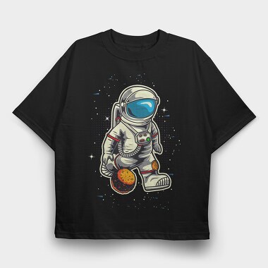 Space Explorer Moonwalk, Tricou Oversize Barbati (Unisex)