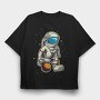 Space Explorer Moonwalk, Tricou Oversize Barbati (Unisex)