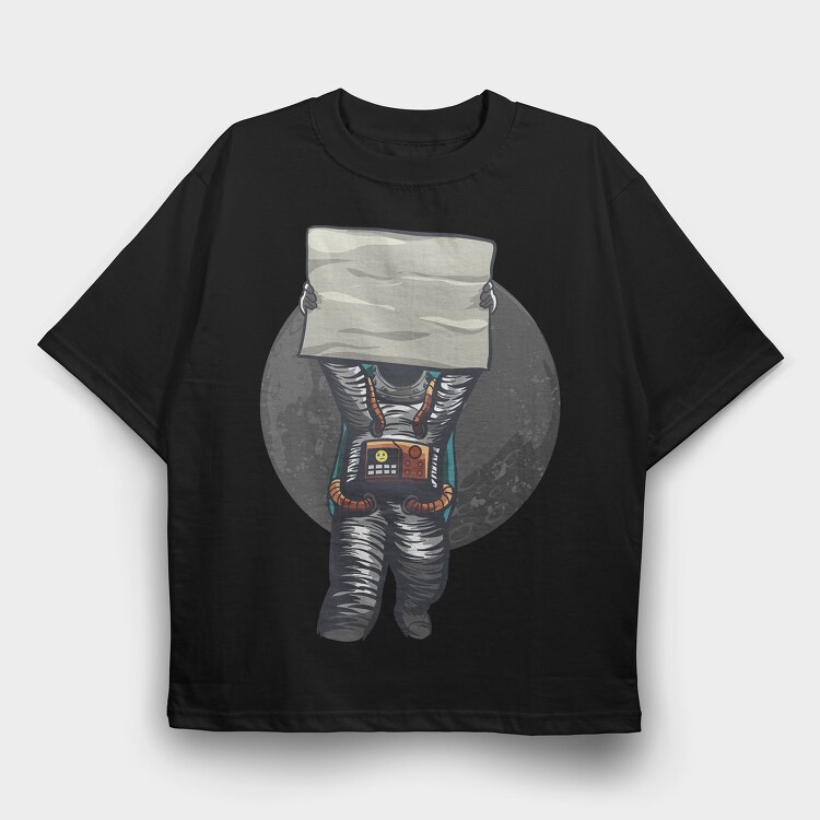 Space Explorer Sign, Tricou Oversize Barbati (Unisex)